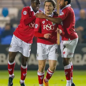 Luke Freeman Print, Bristol City vs Peterborough United 2014