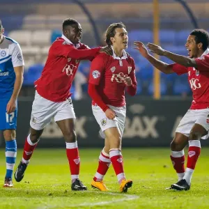 Luke Freeman Print - Bristol City Goal Against Peterborough United, 2014