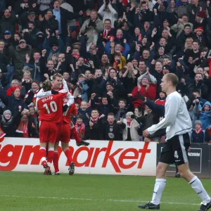 Luke Wilkshire Fans Celebration