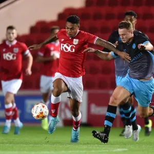 Marley Bishop-Wisdom in Action: Bristol City U21 vs Sheffield Wednesday U21 at Ashton Gate Stadium