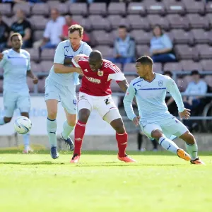Marlon Harewood vs. Andy Webster: Intense Battle at Sixfields Stadium, Coventry vs. Bristol City, Sky Bet League One Marlon Harewood vs. Andy Webster: Intense Battle at Sixfields Stadium, Coventry vs. Bristol City, Sky Bet League One