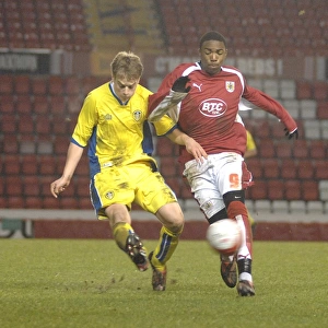 Marlon Jackson in Action: Bristol City U18s vs Leeds Utd U18s
