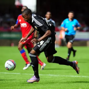 Marlon Jackson Scores Ahead: Outpacing Aldershot Defenders Marlon Jackson Scores Ahead: Outpacing Aldershot Defenders