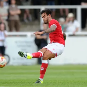 Marlon Pack in Action Print - Bristol City vs Bath City at Twerton Park