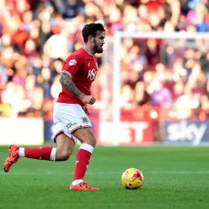 Marlon Pack of Bristol City in Action Against Fulham at Ashton Gate Stadium, October 2015