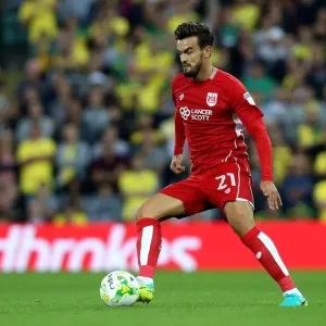 Marlon Pack of Bristol City in Action Against Norwich City, Sky Bet Championship 2016 Marlon Pack of Bristol City in Action Against Norwich City, Sky Bet Championship 2016