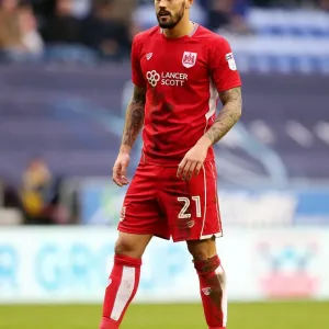 Marlon Pack of Bristol City in Action Against Wigan Athletic, Sky Bet Championship, 2017