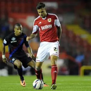 Marlon Pack of Bristol City Faces Off Against Crystal Palace in Capital One Cup Clash, 2013