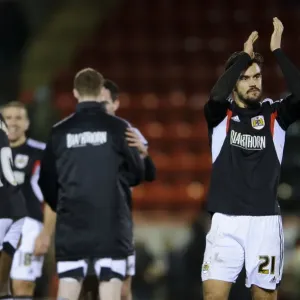 Marlon Pack Celebrates Bristol City's 3-1 Victory Over Leyton Orient Marlon Pack Celebrates Bristol City's 3-1 Victory Over Leyton Orient