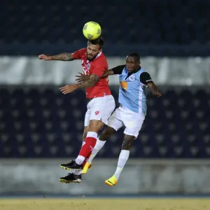Marlon Pack Goes for Header: Botswana vs. Bristol City Football Clash, July 2014 Marlon Pack Goes for Header: Botswana vs. Bristol City Football Clash, July 2014