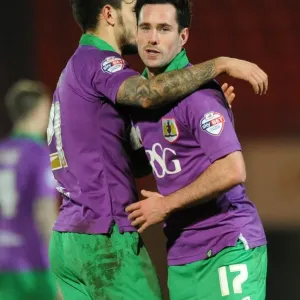 Marlon Pack and Greg Cunningham Print, Bristol City FC Marlon Pack and Greg Cunningham Print, Bristol City FC