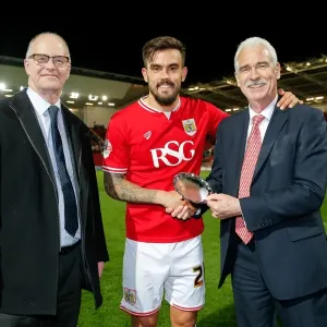 Marlon Pack Receives Man of the Match Award vs. Derby County (2016)