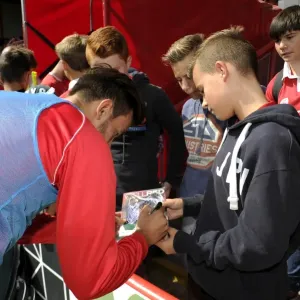 Marlon Pack Signs Autograph for Ecstatic Fan at Bristol City vs Colchester United Match Marlon Pack Signs Autograph for Ecstatic Fan at Bristol City vs Colchester United Match