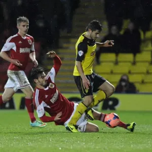 FA Cup Replay Print: Marlon Pack Tackles Marco Faraoni FA Cup Replay Print: Marlon Pack Tackles Marco Faraoni