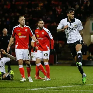 Bristol City Player Regaining Control Print