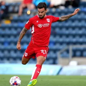 Marlon Pack's Shot at Goal: Wycombe Wanderers vs. Bristol City, EFL League Cup