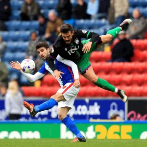 Maron Pack vs Jordi Gomez: Intense Clash at Ewood Park during Blackburn Rovers vs Bristol City Championship Match, 2016 Maron Pack vs Jordi Gomez: Intense Clash at Ewood Park during Blackburn Rovers vs Bristol City Championship Match, 2016