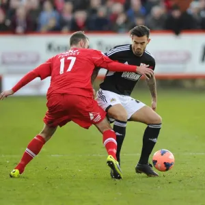 Marlon Pack and Richard Peniket in FA Cup Action - Print