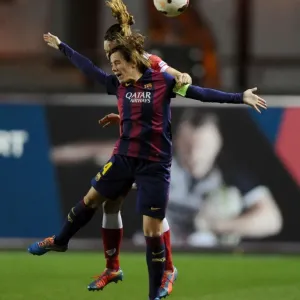 Print of Marta vs. Yorston in Women's Champions League action Print of Marta vs. Yorston in Women's Champions League action