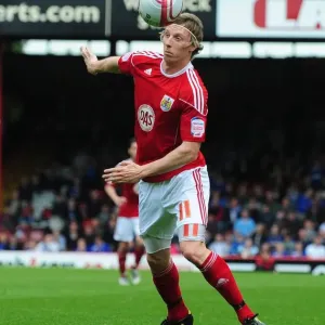 Martyn Woolford Print - Bristol City vs Ipswich Town Championship Match