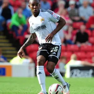 Marvin Elliott in Action Print, Oakwell Stadium