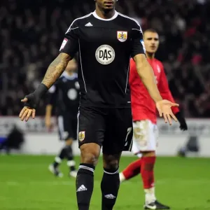 Marvin Elliott of Bristol City in Action against Nottingham Forest, Championship Football Match, City Ground, Nottingham - January 25, 2011