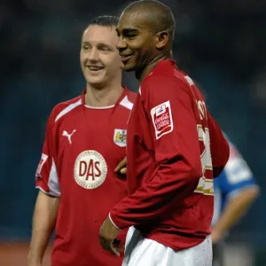 Marvin Elliott and Gavin Williams manage to see the funny side