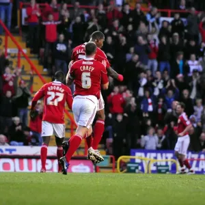 Marvin Elliott's Thrilling Goal Celebration: Bristol City vs. Preston North End, Championship Match, 2010 Marvin Elliott's Thrilling Goal Celebration: Bristol City vs. Preston North End, Championship Match, 2010