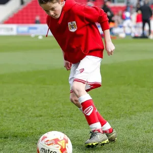Bristol City and Cardiff City Mascots at Ashton Gate Stadium Print