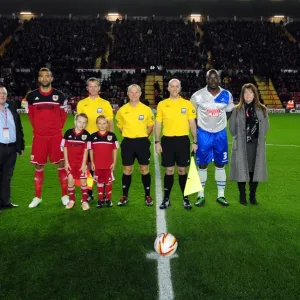 Print of Mascots Face-Off at Ashton Gate Stadium