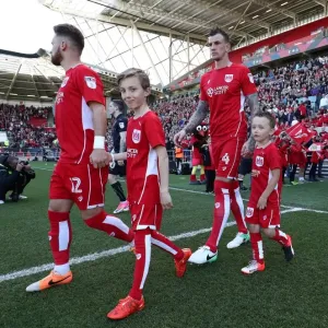 Mascots Lead the Way: Sky Bet Championship Clash between Bristol City and Barnsley at Ashton Gate
