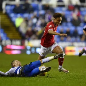 Matej Vydra Tackles Bobby Reid in Intense Reading vs. Bristol City Championship Clash