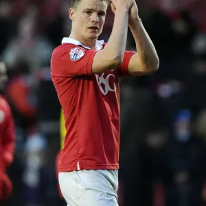 Matt Smith in Action: Bristol City vs Fleetwood Town, Ashton Gate, January 2015