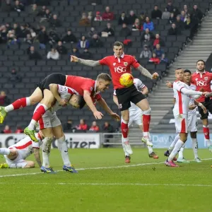Matt Smith Print, MK Dons vs. Bristol City League One Match Matt Smith Print, MK Dons vs. Bristol City League One Match