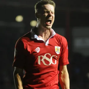 Matt Smith Print - Bristol City Goal Celebration at Ashton Gate Matt Smith Print - Bristol City Goal Celebration at Ashton Gate
