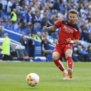 Matt Taylor Print - Bristol City Pre-Match Warm-Up at Amex Stadium Matt Taylor Print - Bristol City Pre-Match Warm-Up at Amex Stadium