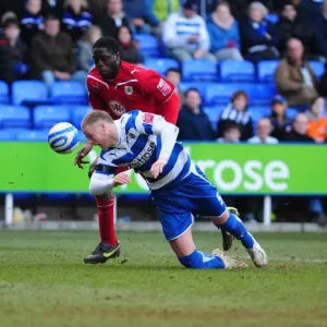 Matthew Mills Fouled by John Akinde: Reading vs. Bristol City Championship Clash, March 13, 2010 Matthew Mills Fouled by John Akinde: Reading vs. Bristol City Championship Clash, March 13, 2010
