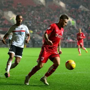 Matty Taylor in Action: Bristol City vs Fulham, Ashton Gate, 2017 Matty Taylor in Action: Bristol City vs Fulham, Ashton Gate, 2017