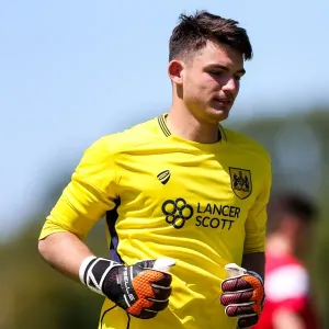 Max O'Leary in Action: Pre-season Friendly between Guernsey FC and Bristol City Max O'Leary in Action: Pre-season Friendly between Guernsey FC and Bristol City