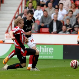 Bristol City FC Print: Michael McIndoe in Action