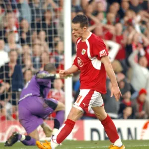 Michael McIndoe in Action for Bristol City Against Sheffield Wednesday Michael McIndoe in Action for Bristol City Against Sheffield Wednesday