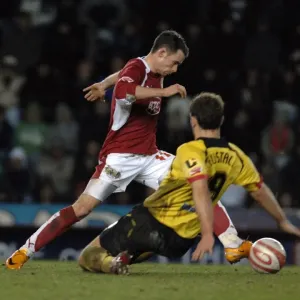 Michael McIndoe in Action: Bristol City vs. Watford - Intense Football Showdown Michael McIndoe in Action: Bristol City vs. Watford - Intense Football Showdown