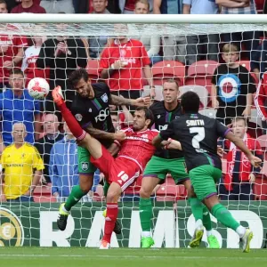 Middlesbrough's Stewart Downing Goal Disallowed: High Foot on Marlon Pack (Bristol City vs Middlesbrough, Sky Bet Championship, 2015)