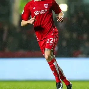 Milan Djuric in Action: Bristol City vs Sheffield Wednesday, Sky Bet Championship at Ashton Gate Stadium