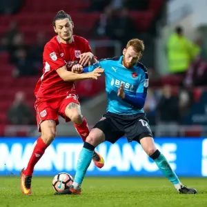 Milan Djuric vs Cian Bolger: Intense Battle at Ashton Gate, FA Cup Third Round (Bristol City v Fleetwood Town) Milan Djuric vs Cian Bolger: Intense Battle at Ashton Gate, FA Cup Third Round (Bristol City v Fleetwood Town)