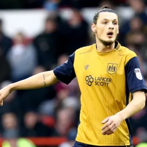 Milan Djuric's Intense Battle: Nottingham Forest vs. Bristol City, Sky Bet Championship, 2017 Milan Djuric's Intense Battle: Nottingham Forest vs. Bristol City, Sky Bet Championship, 2017