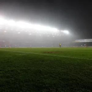 Misty Ashton Gate: Bristol City vs Swansea City, Championship Football Match, 01/02/2011