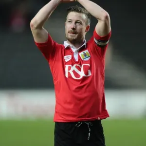 Print of MK Dons vs. Bristol City match at Stadium MK in February 2015 Print of MK Dons vs. Bristol City match at Stadium MK in February 2015