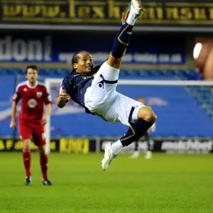 Mkandawire Clears the Ball: Millwall vs. Bristol City, Championship Match, The Den, 12th April 2011 Mkandawire Clears the Ball: Millwall vs. Bristol City, Championship Match, The Den, 12th April 2011