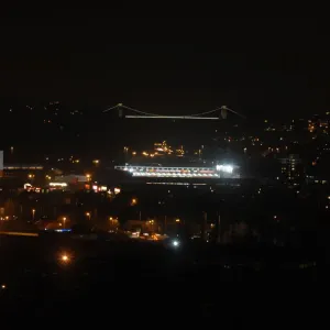 Moonlit Ashton Gate Print - A Nighttime View of Bristol City FC's Stadium Moonlit Ashton Gate Print - A Nighttime View of Bristol City FC's Stadium